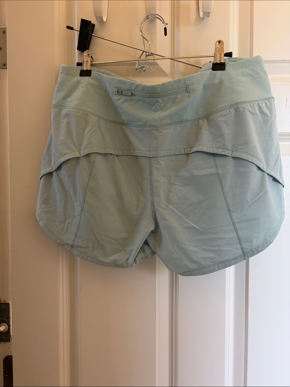 lululemon athletica Light Blue Athletic Skort-Style Shorts 10 Tall - Picture 2 of 3